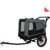 Outdoor Heavy Duty Foldable Utility Pet Stroller Dog Carriers Bicycle Trailer