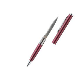 Serrated Pen Knife (Color: Purple)